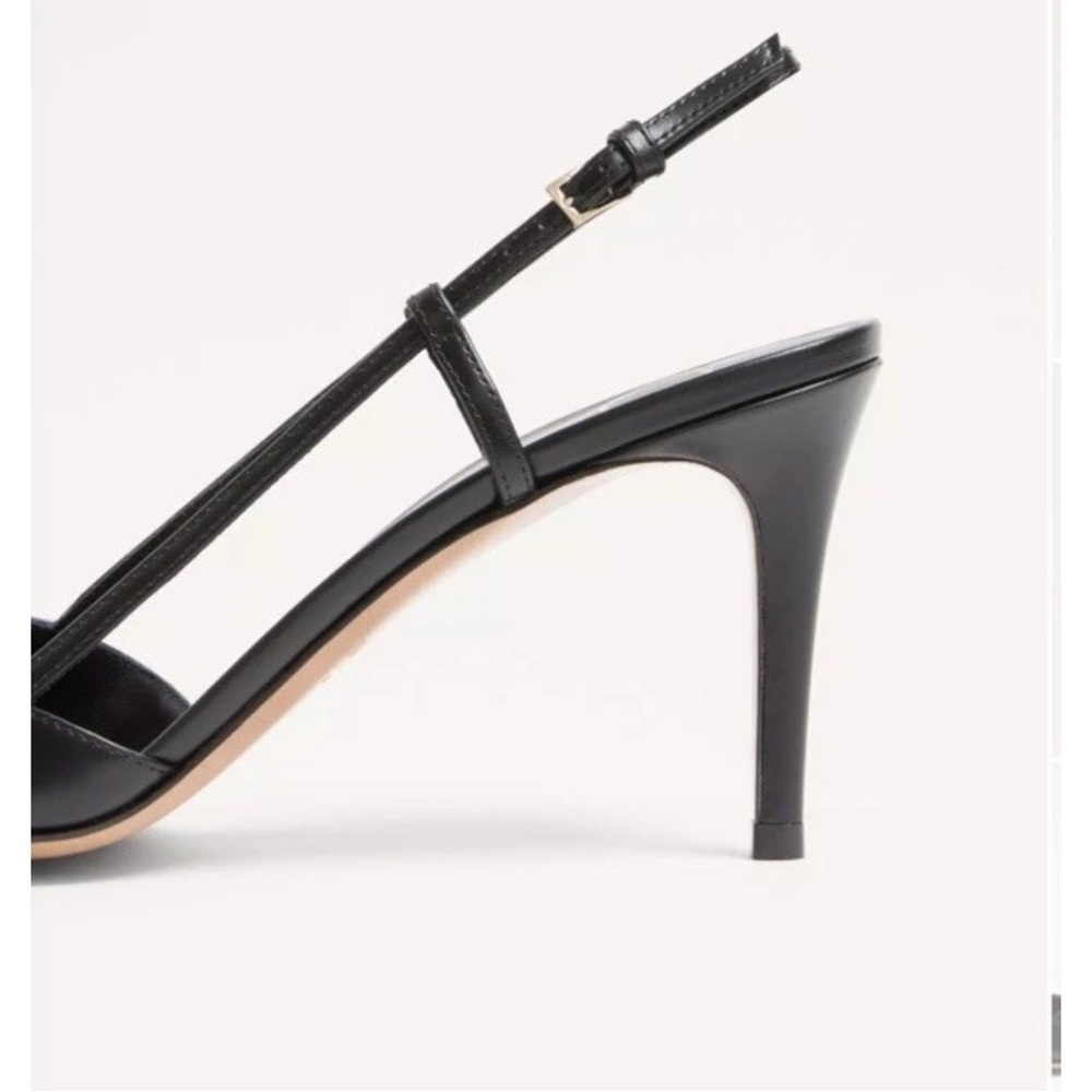 Valentino Black Slingback Heels with Buckle Detail - Picture 7 of 8